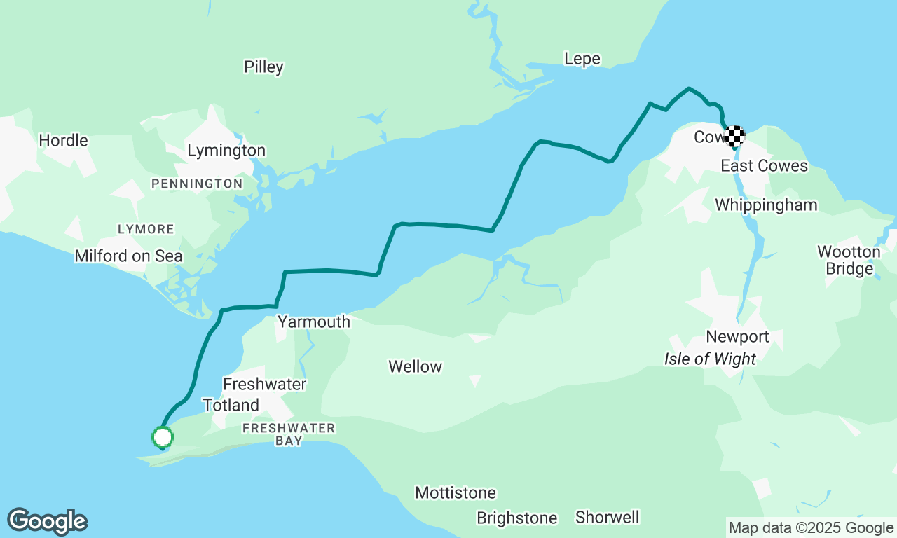 Alum Bay to Cowes