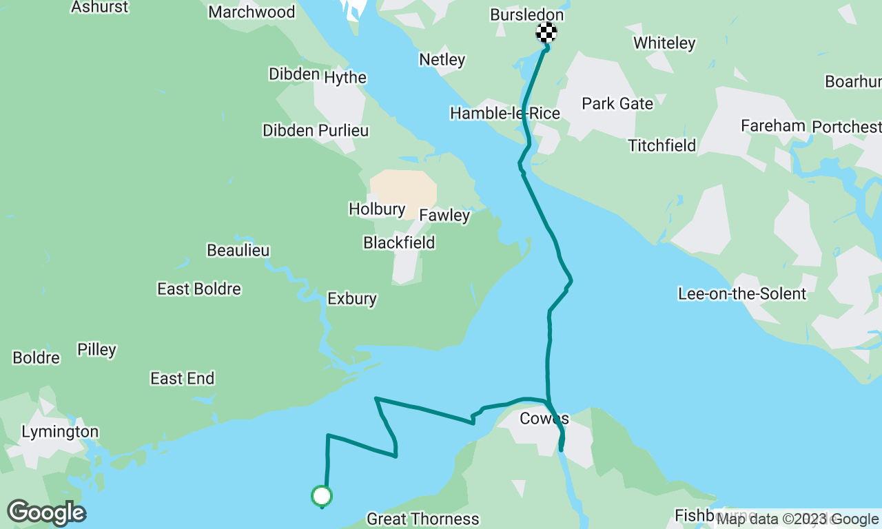 Day skipper day 3- Newtown Creek to Cowes & night 