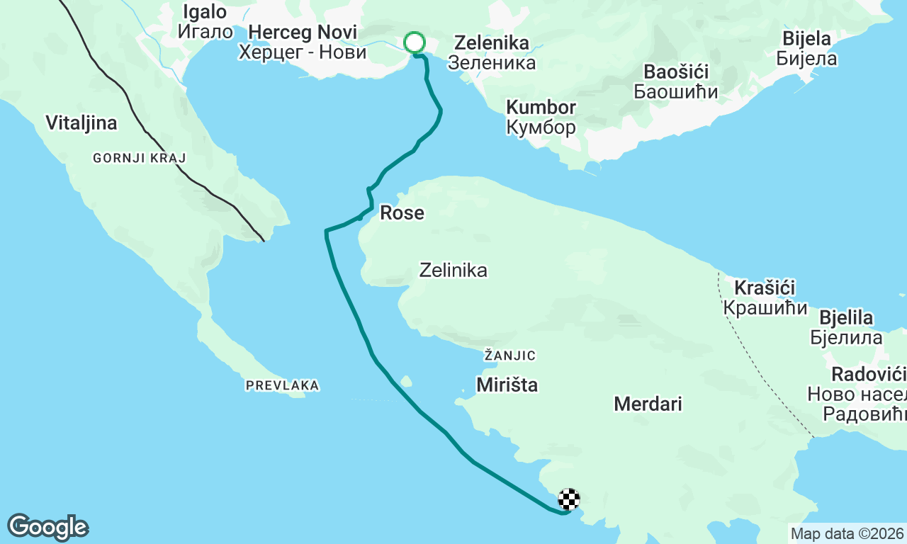 Lustica Peninsula Coastal Passage
