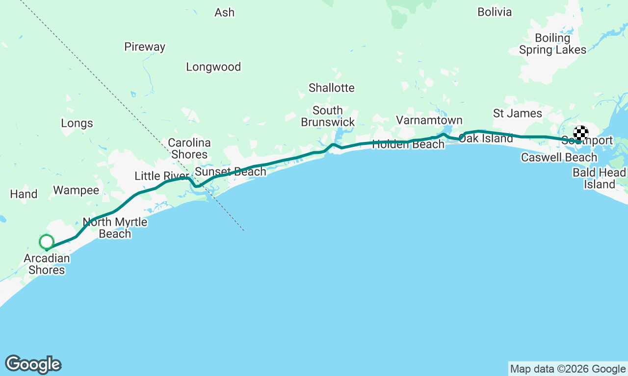 Myrtle Beach to Southport 
