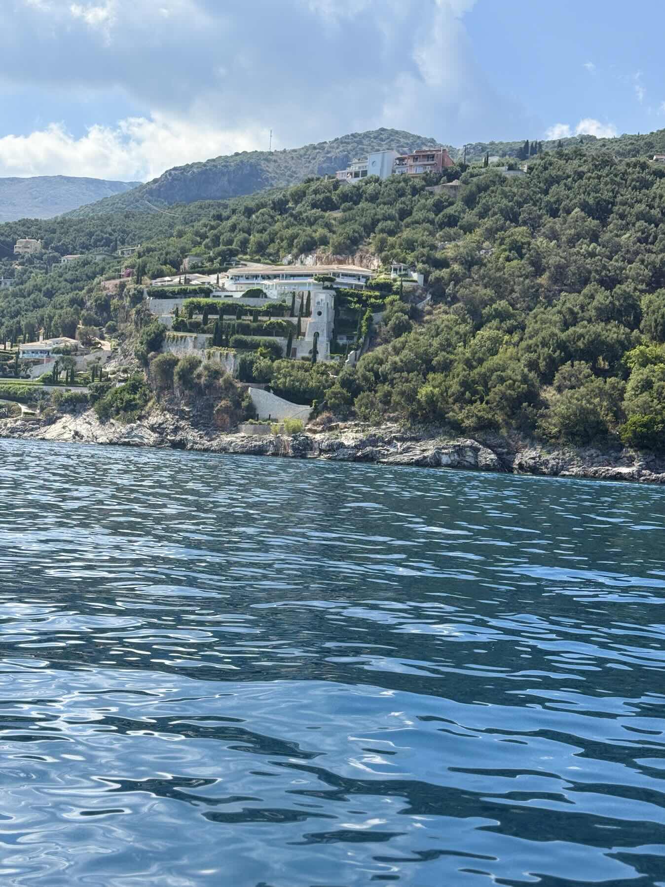 Last day in Corfu: sightseeing along the coast with the kids. One last dip in 330’ of incredibly blue water!!!_115F8D04-B5EA-4585-A725-A91D021A0D3E