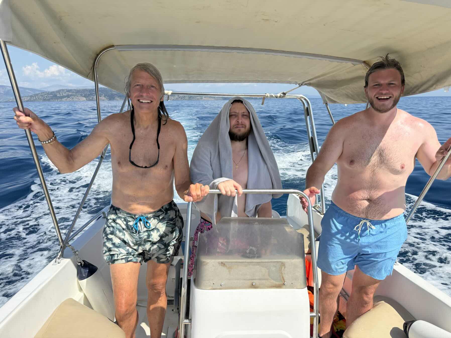 Last day in Corfu: sightseeing along the coast with the kids. One last dip in 330’ of incredibly blue water!!!_61A53115-6C83-46ED-8FAE-0C5318010478