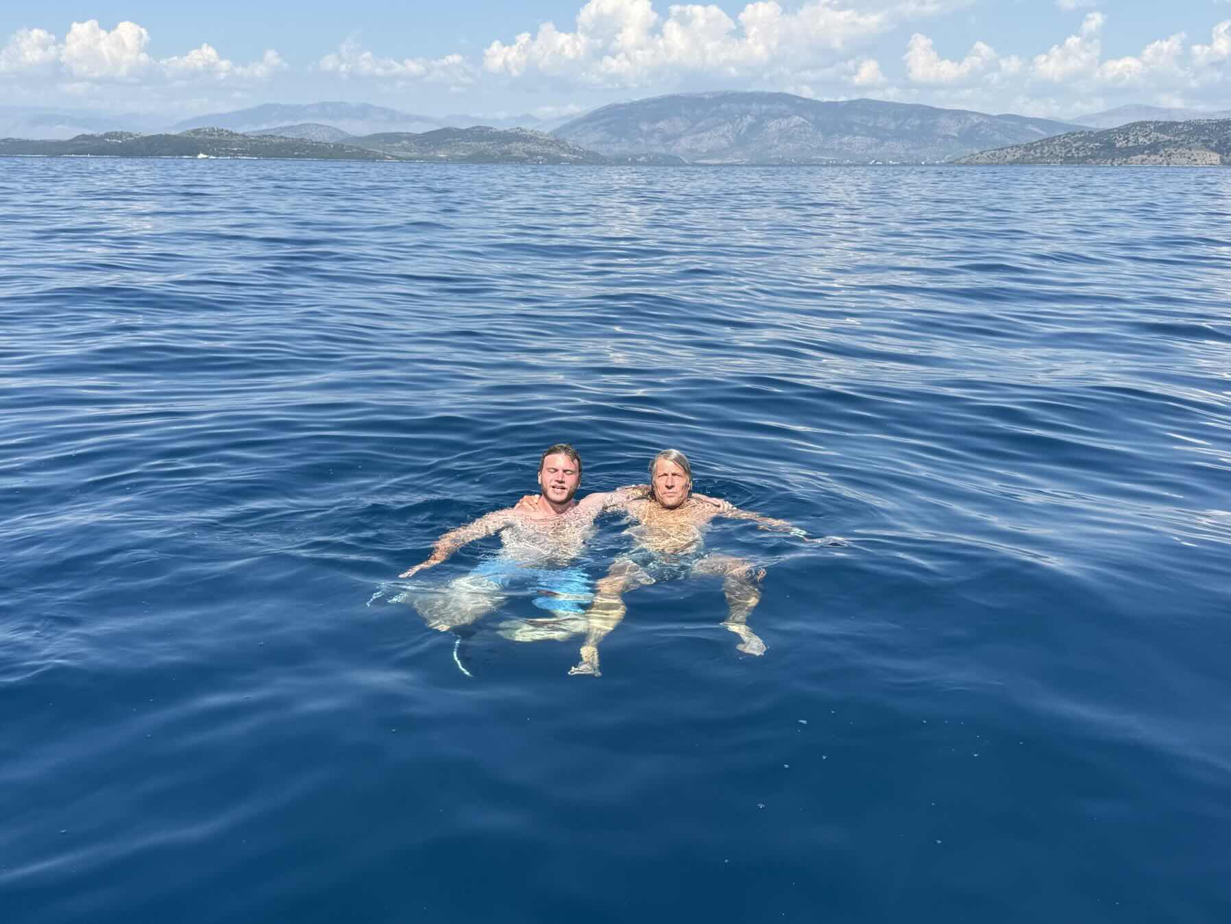 Last day in Corfu: sightseeing along the coast with the kids. One last dip in 330’ of incredibly blue water!!!_BF6705CA-4EF9-463C-98E3-7FEF63F7B00A