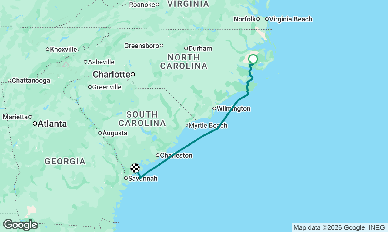 Day 3 &4 Alligator River, to Safe Harbour Skull Creek Hilton Head , South Carolina