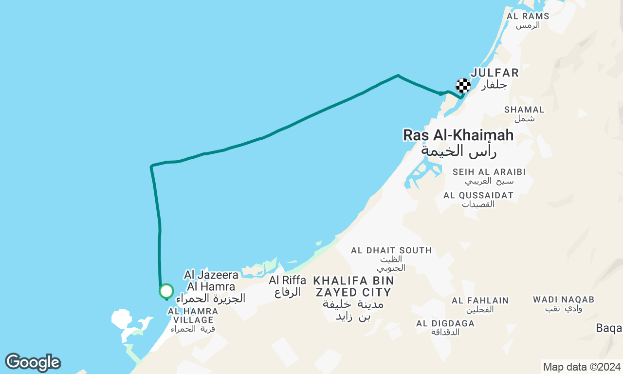 Al Hamra to Al Sala