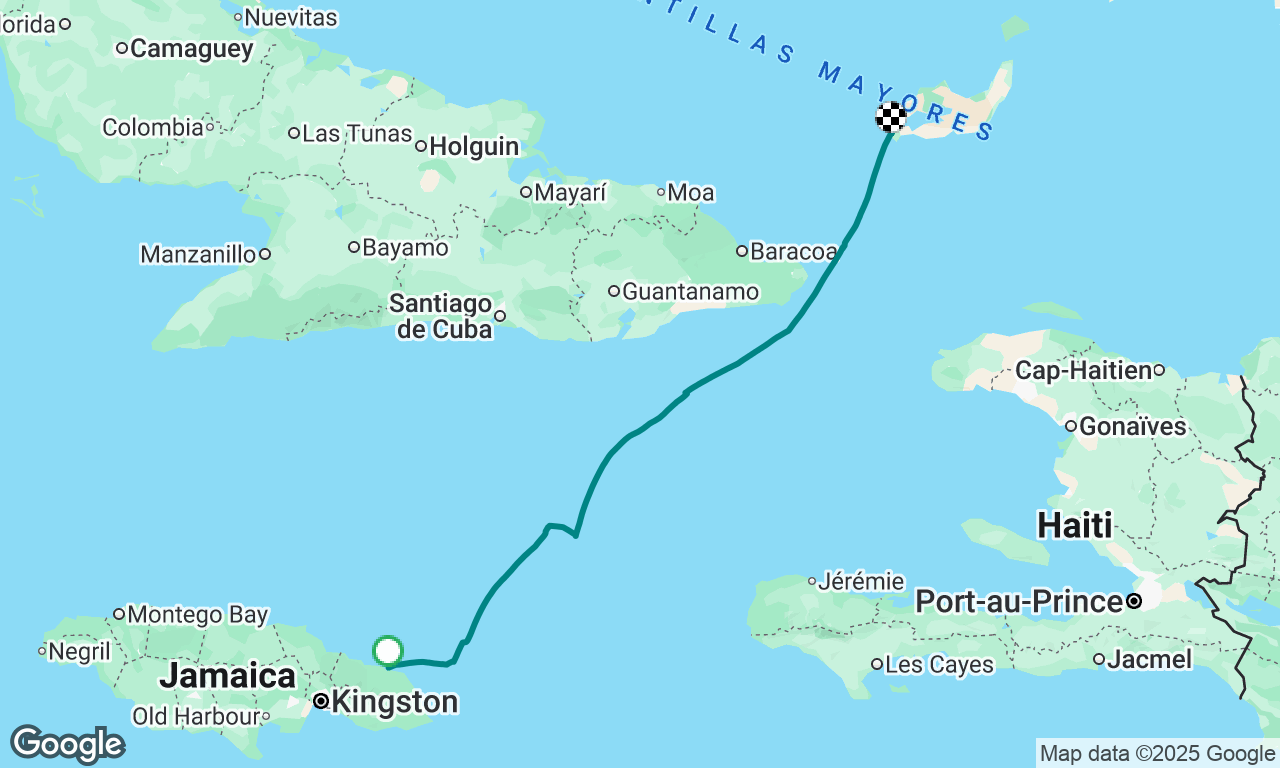 Port Antonio, Jamaica - Matthew Town, Great Inagua, The Bahamas