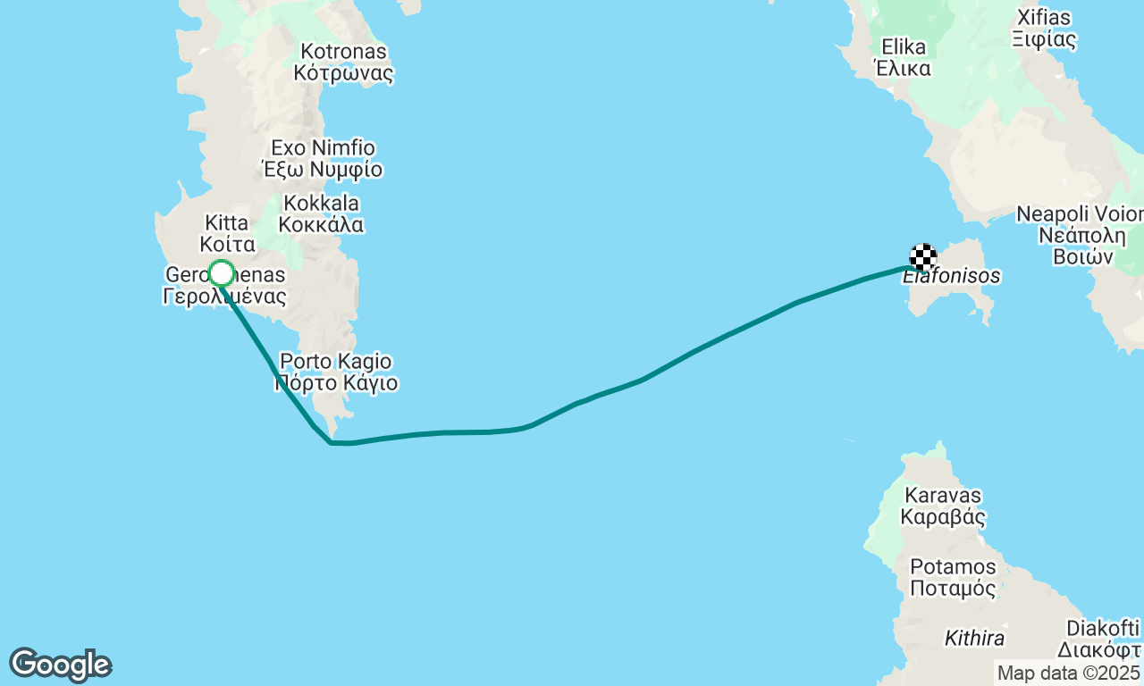 Gerolimenas to Kato Nisi (Elafonisos)
