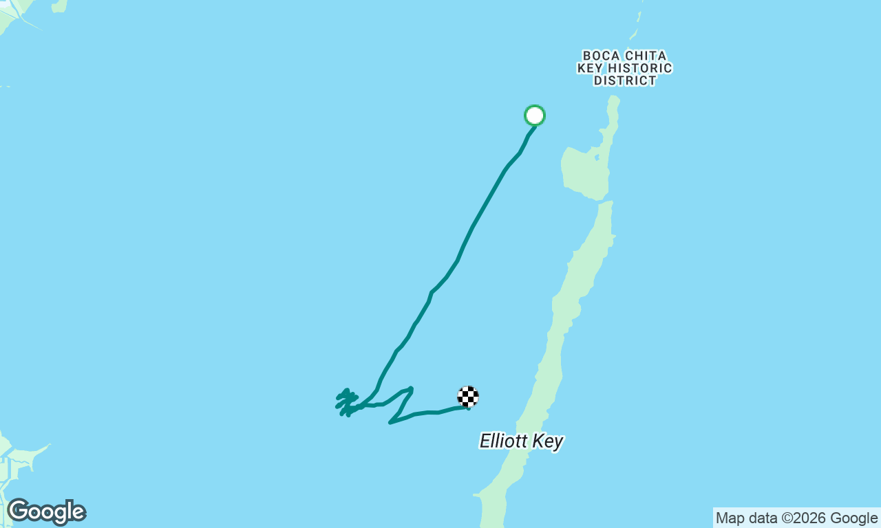 Boca Chita to Elliot Key with MOB drills 