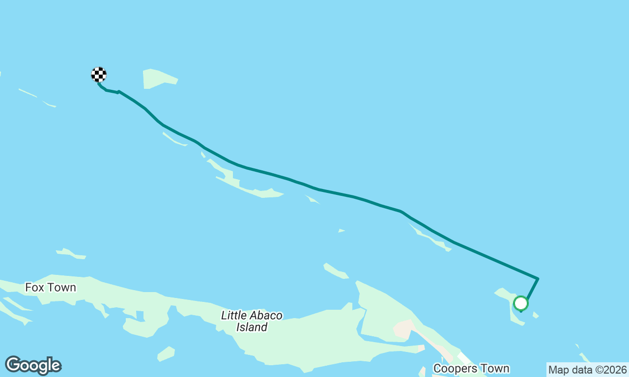Powell Cay to Moraine Cay - full sail! 