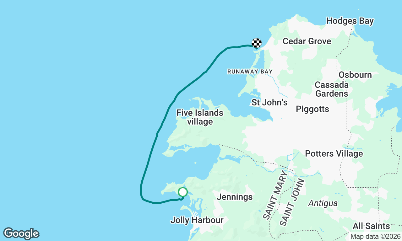 Jolly Harbour to Dickenson Bay