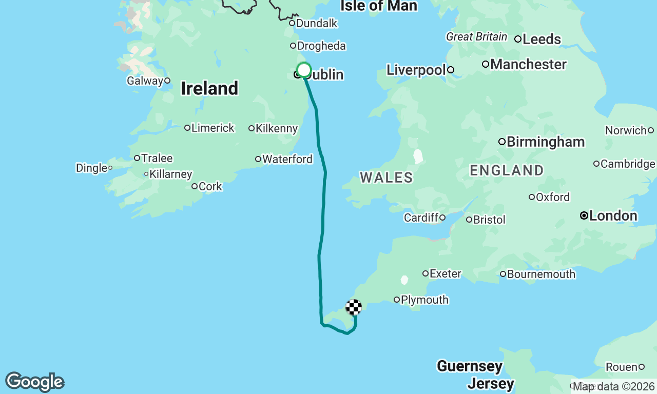 Delivery - Leg 2 - Dun Laoghaire to Falmouth