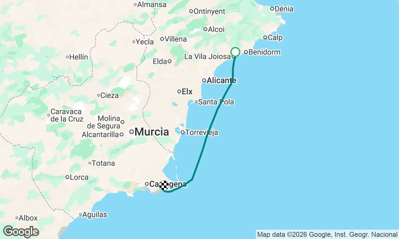 Voyage map