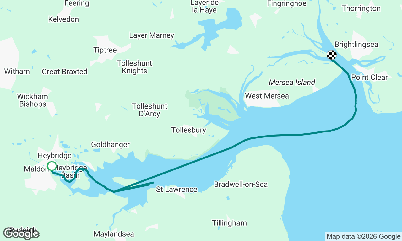 Maldon to Pyefleet Creek 