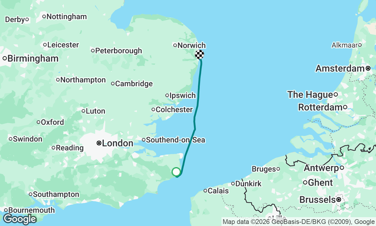 Leg 3: Dover to Lowestoft 