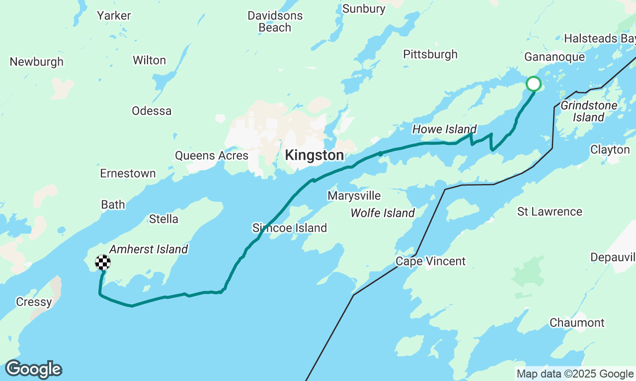 Beau Rivage 1000 Islands to Wemp’s Bay Anchorage 