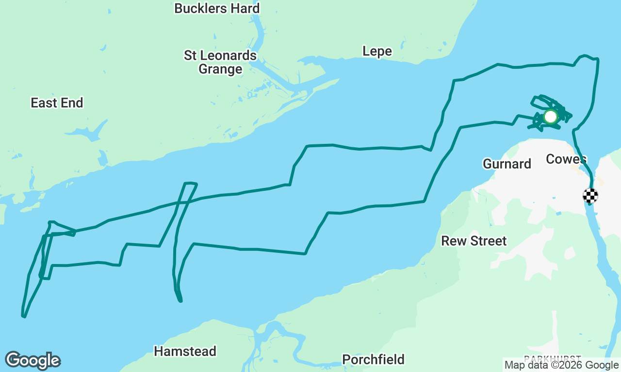 Cowes week race 1