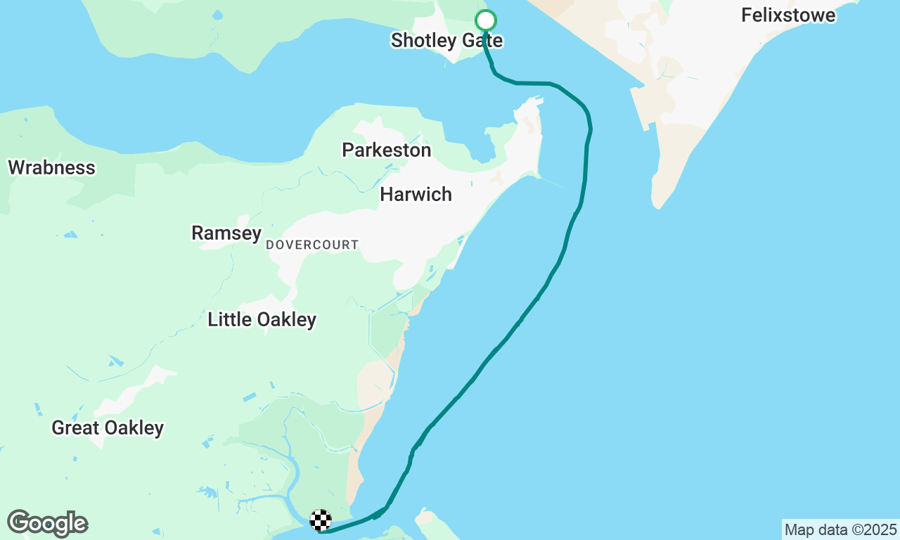 Shotley to Hamford Water for Perseids 