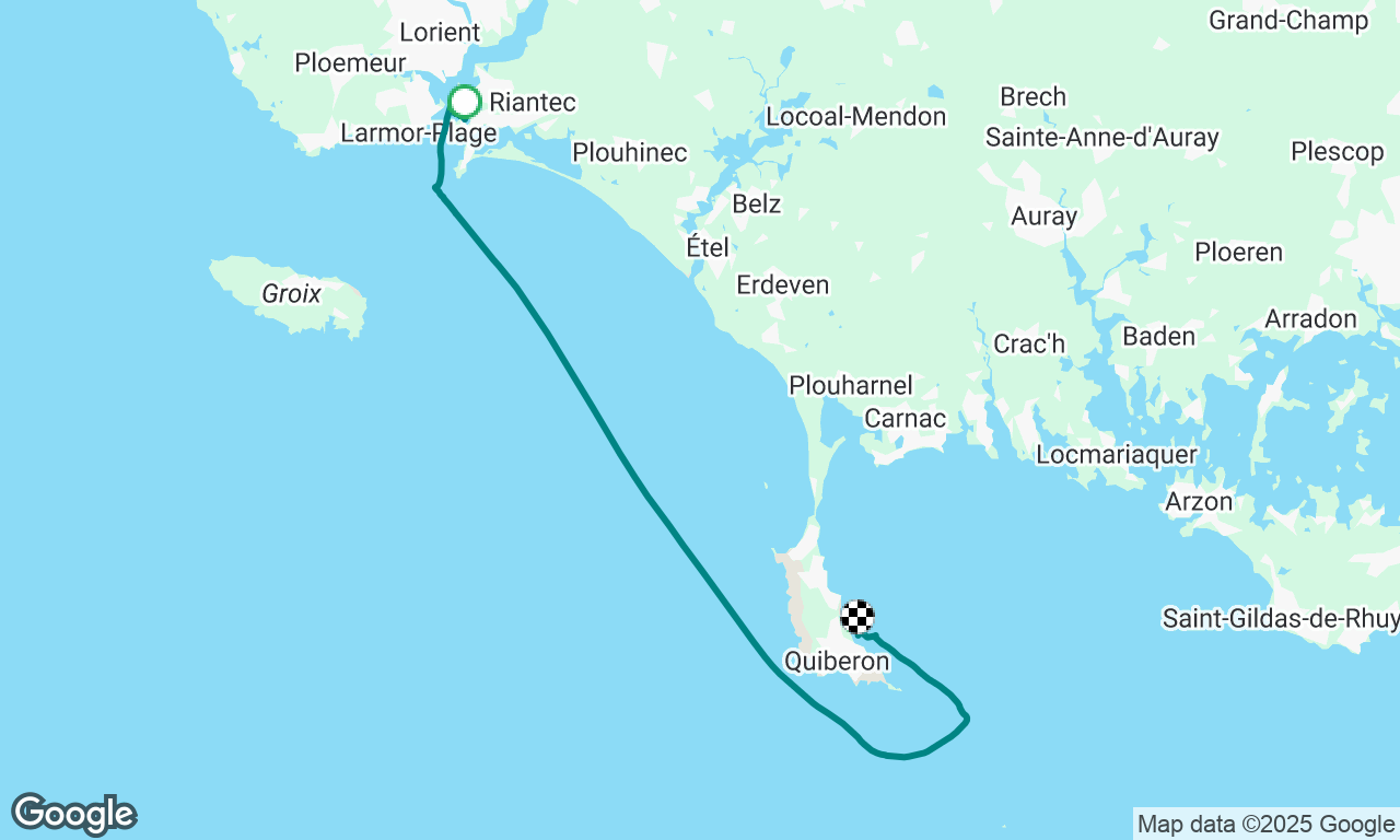 Sail from Lorient to Quiberon with a big dose of Atlantic swell! 