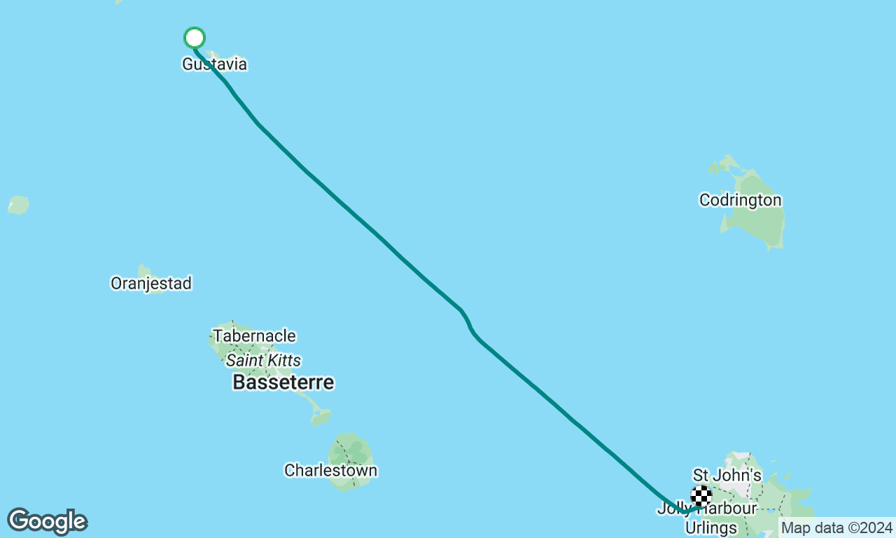 St Barth to Antigua 