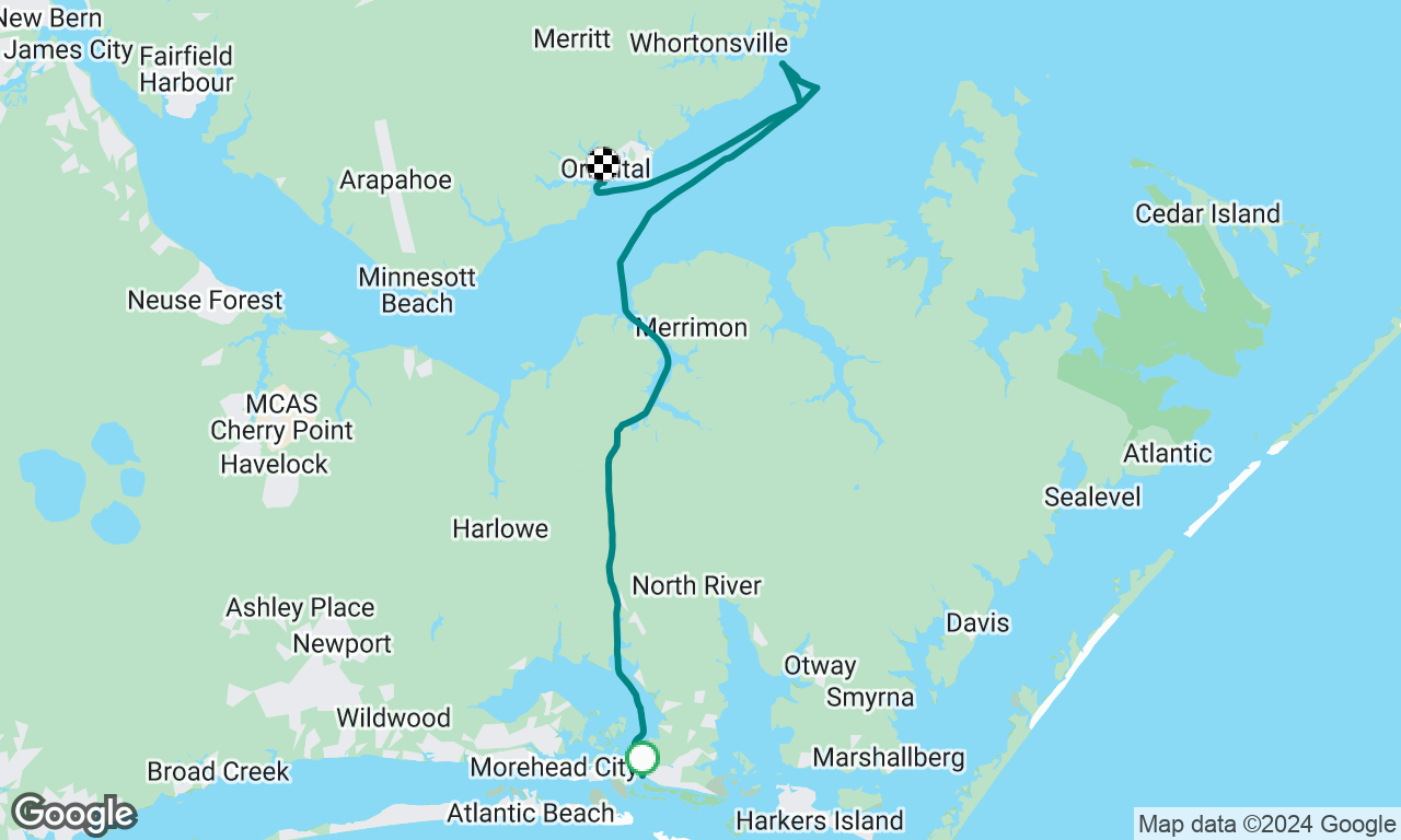 St Augustine to Cambridge Maryland on Bristol 29.9 