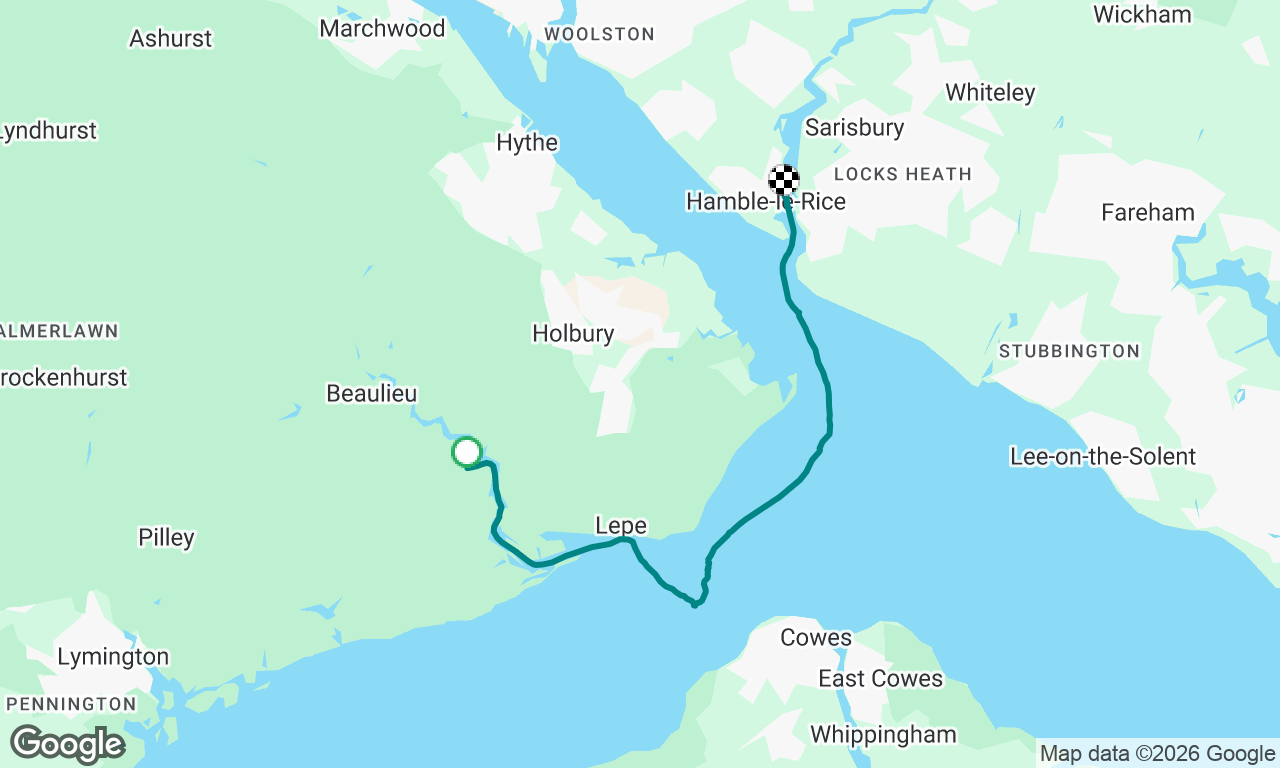 Beaulieu to Hamble