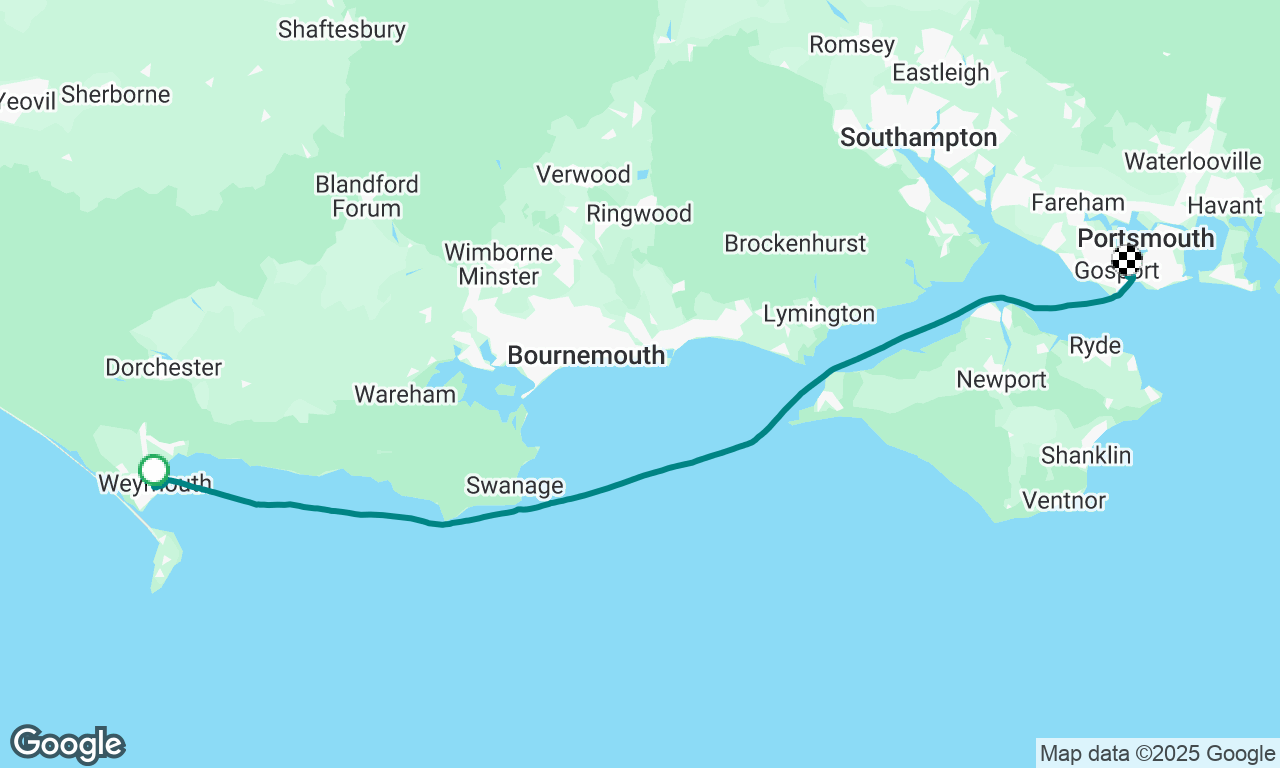 Home bound from Weymouth 