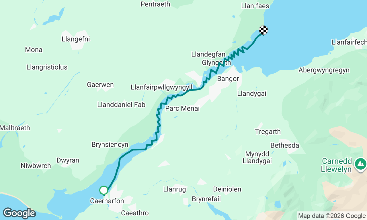 Caernarfon to Beaumaris