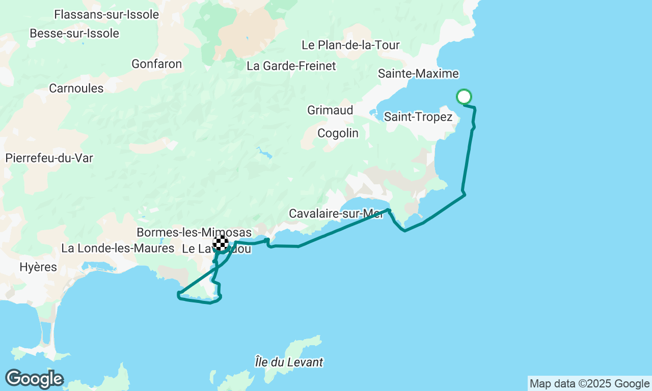 St Tropez to Le Lavandou