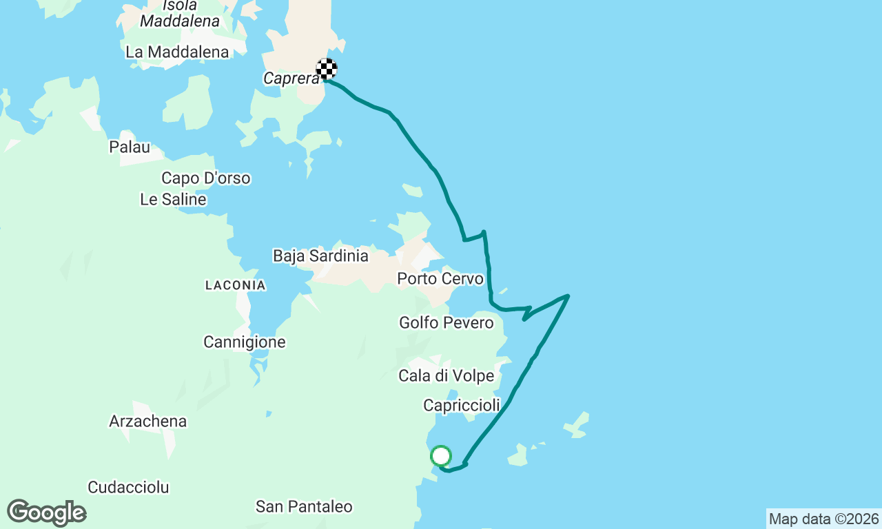 Liscia Ruja - Cala Brigantina Caprera