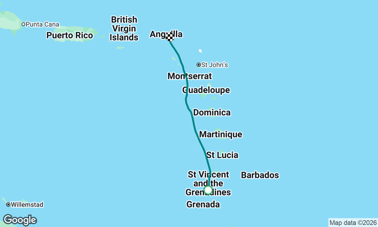 Grenada to St Barts