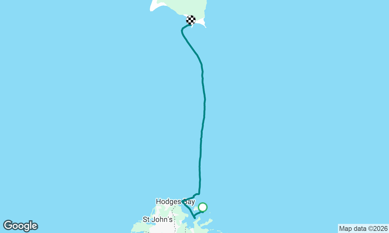 Little Bird Island, Antigua to Coconut Bay, Barbuda