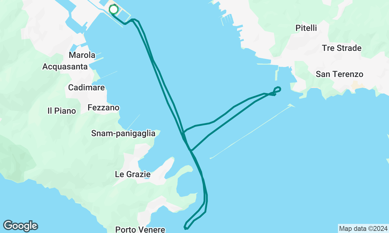 Quick anchor and swim in La Spezia