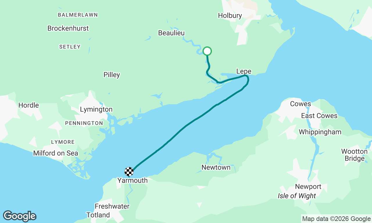 Beaulieu to Yarmouth