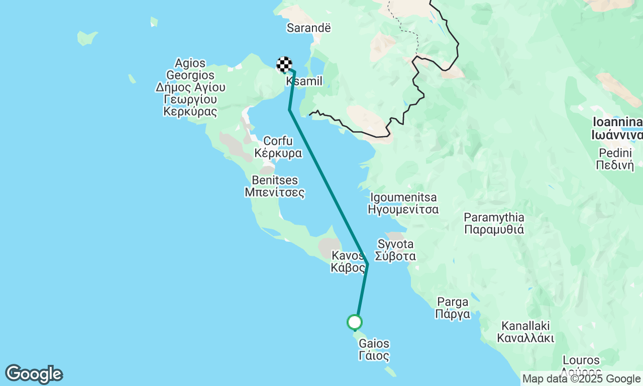 Lakka, Paxos to Avlaki Beach, Corfu