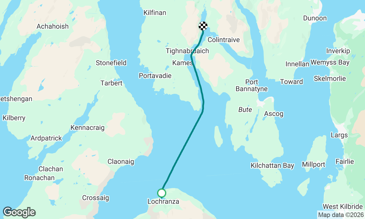 Lochranza to Caladh Harbour Anchorage 