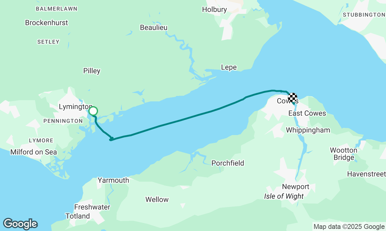 ICOYC Rally.  Lymington to Cowes