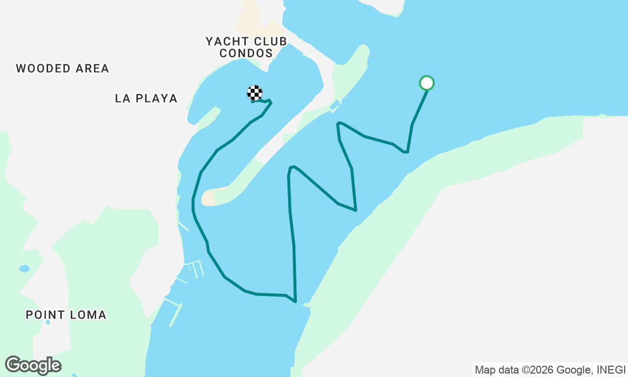 Slow sail to La Playa