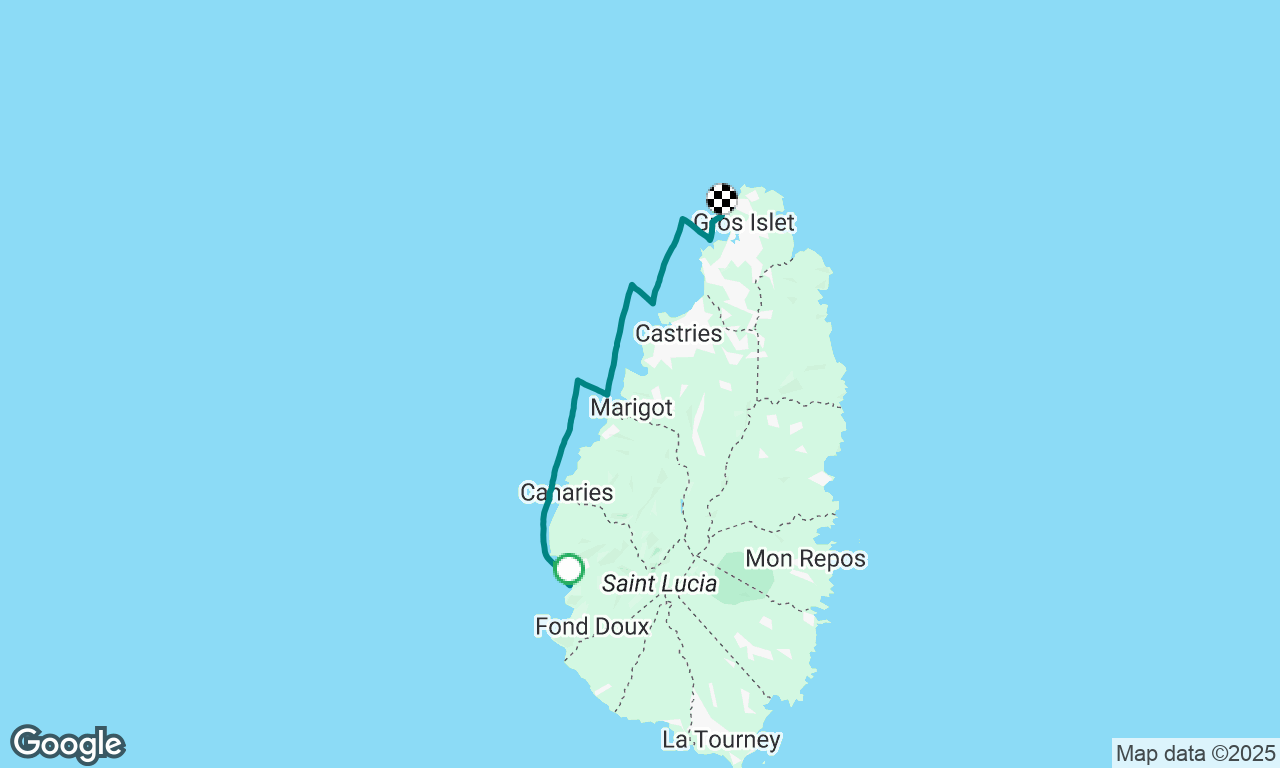 Petit Piton > Rodney Bay