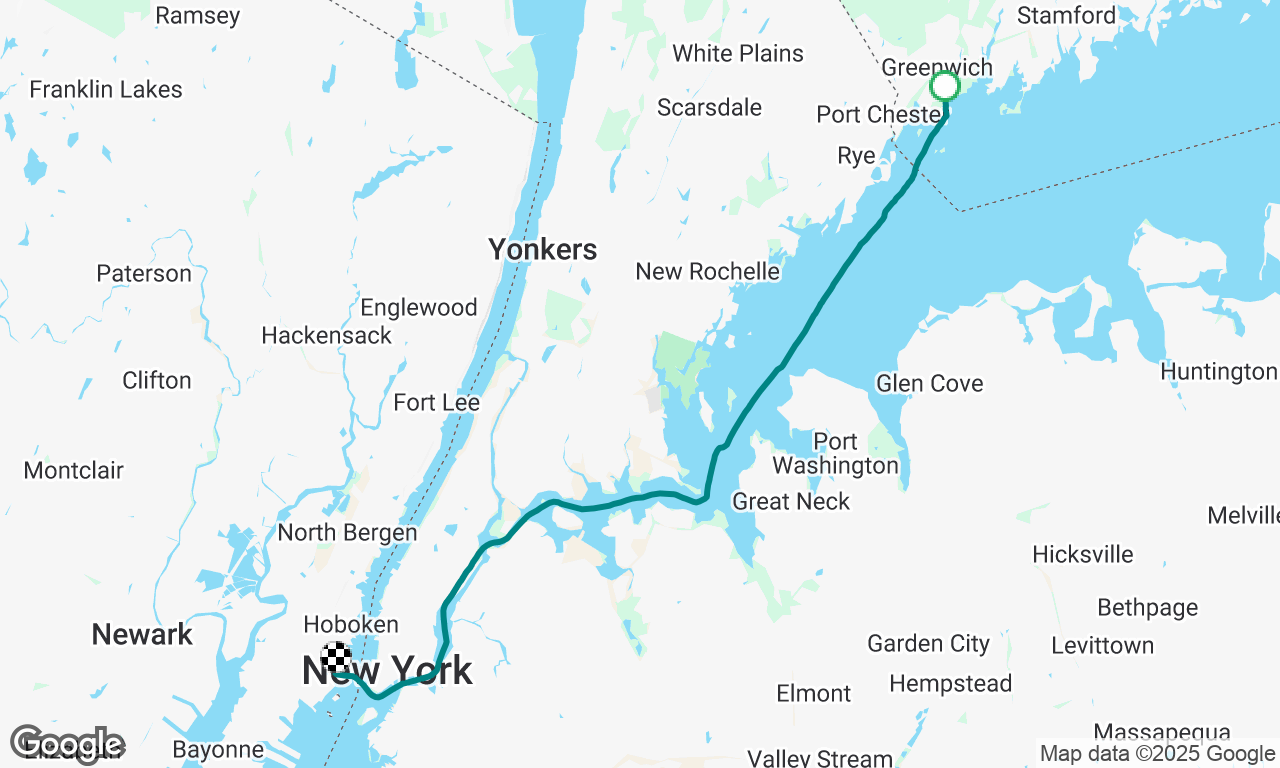 Silver Lining delivery Greenwich to Jersey City