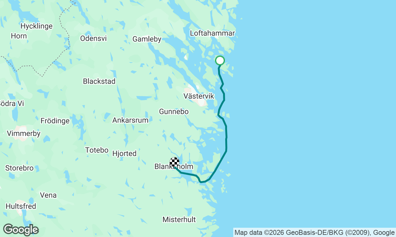 To Blankaholm from Hasselö