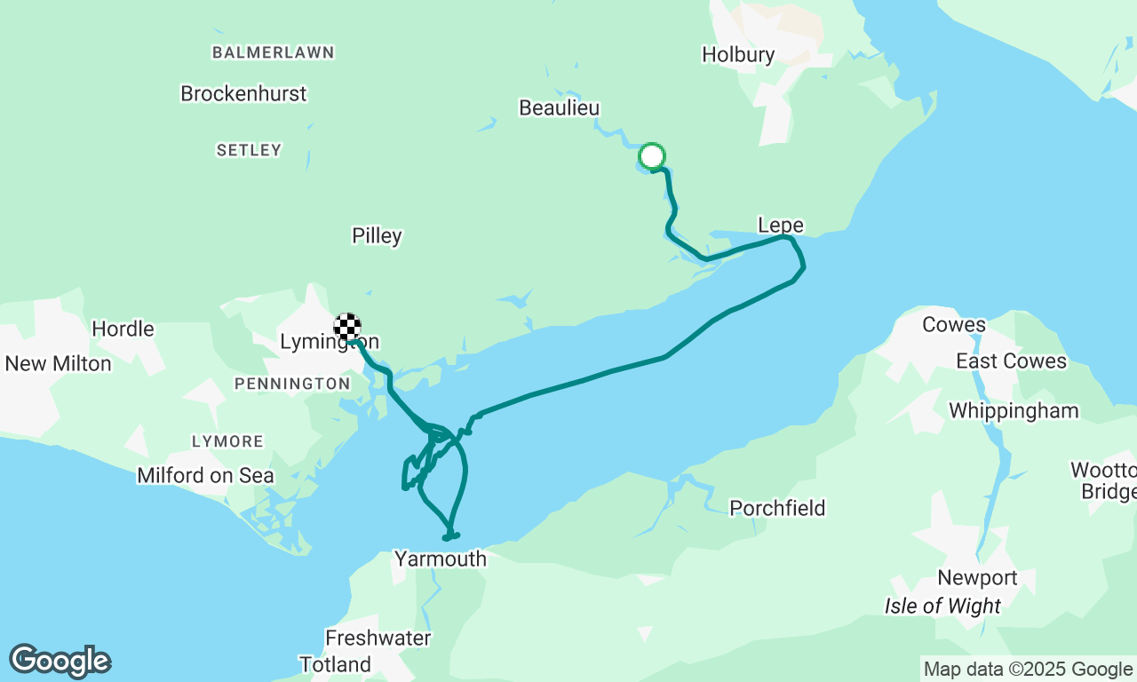 buclars Hard to lymington out to Yarmouth and back