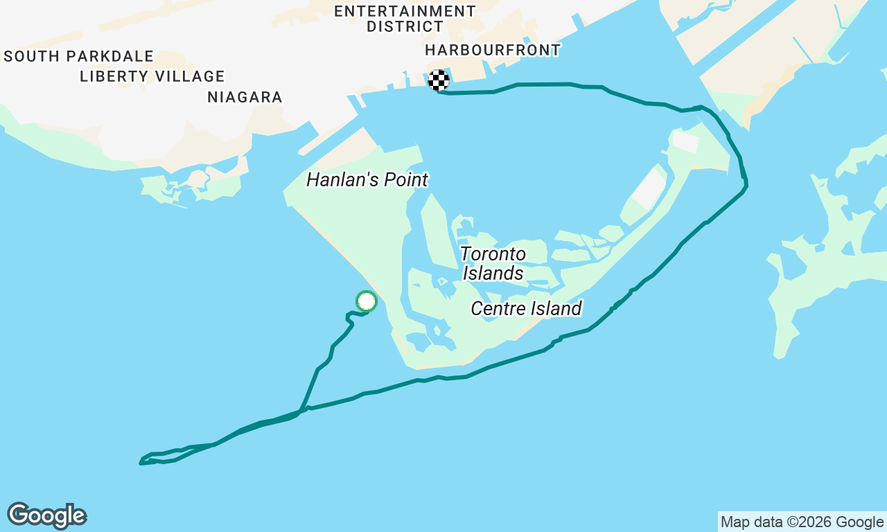 J24 circle Toronto island