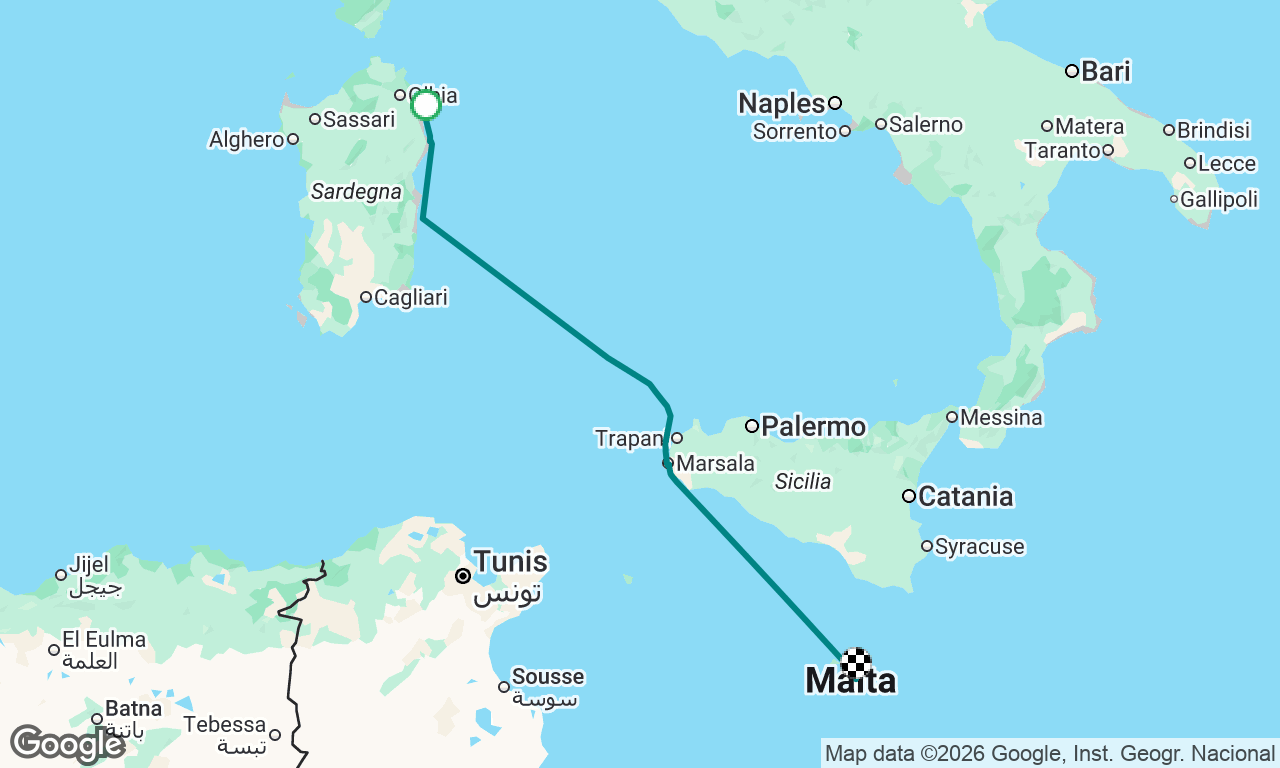 Voyage map