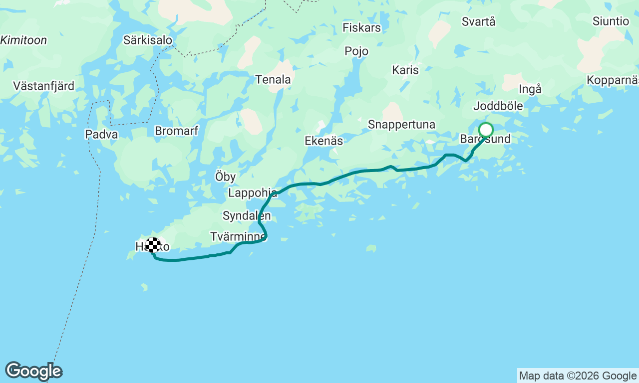 Barösund to Hanko