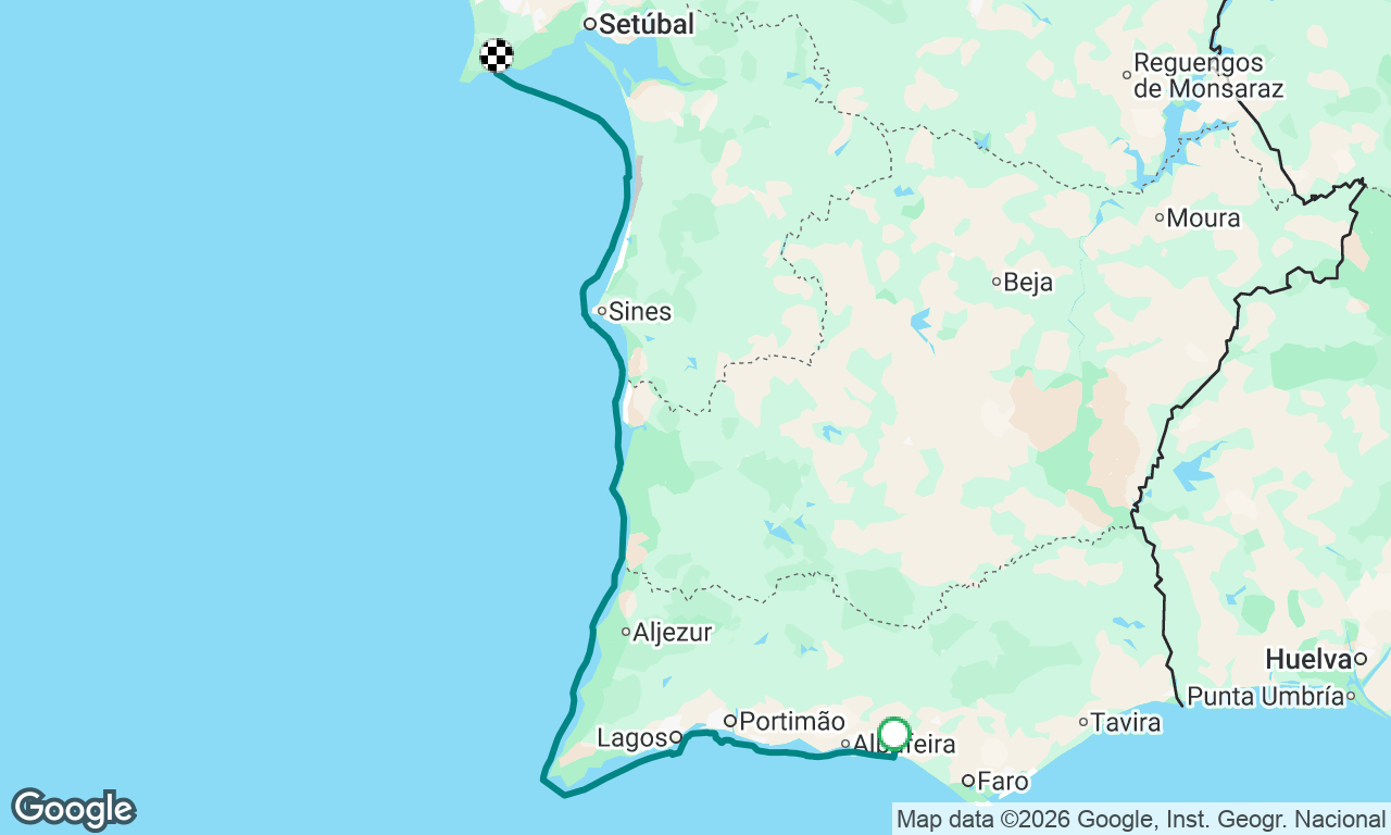 Vilamoura to Sesimbra