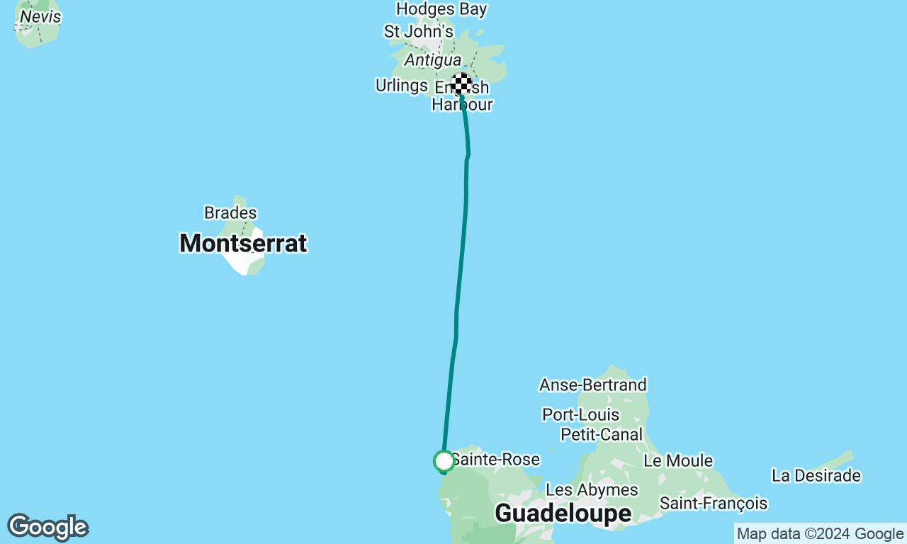 Guadeloupe to Antigua