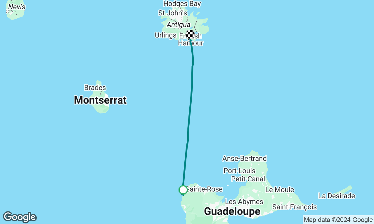 Guadeloupe to Antigua