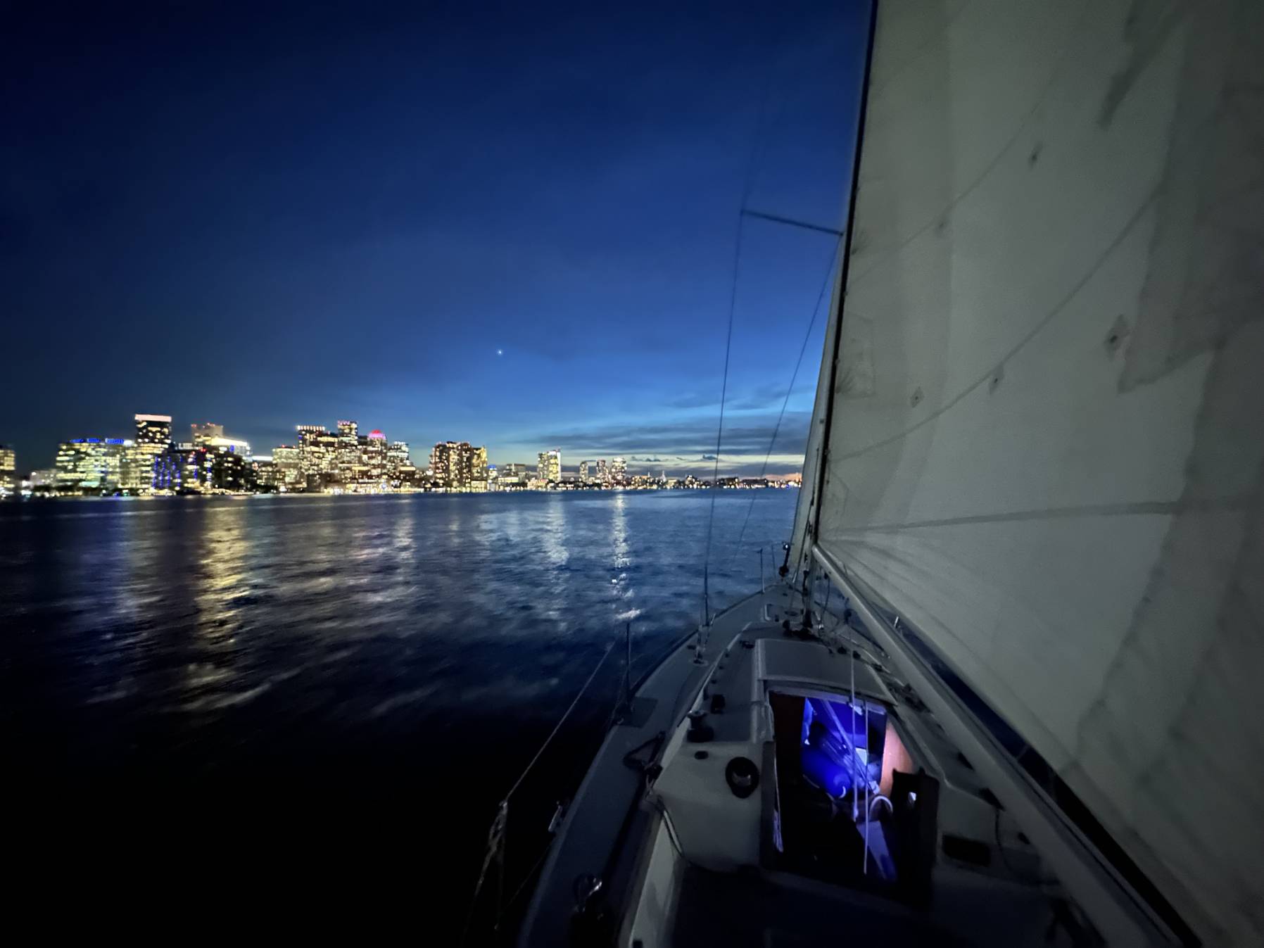 Boston light-- dock UNDER SAIL at night --why not!_33722FA9-64F3-4790-8874-152DF4A23DAA