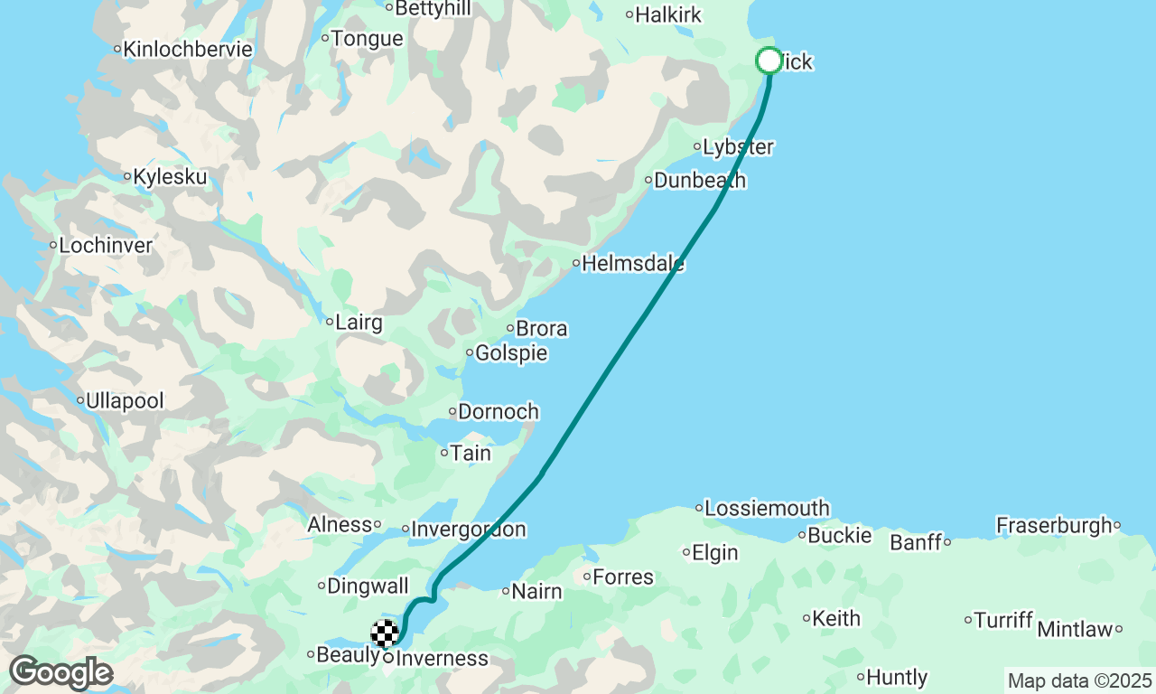 Wick to Inverness 