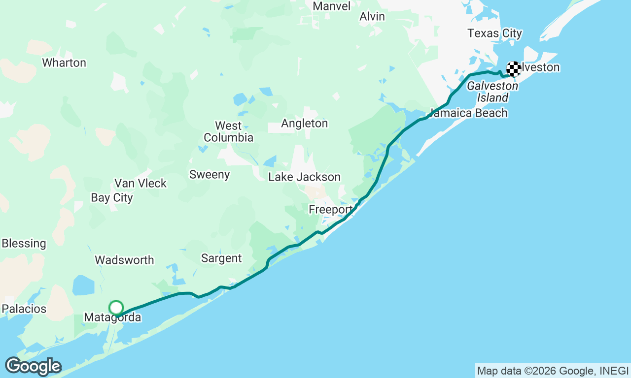 Matagorda to Moody Gardens